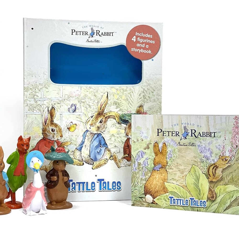 PETER RABBIT Set of 3 - Puzzle Book, Magnetic Set, Tattle Tales Book w/Figurines - Picture 15 of 15